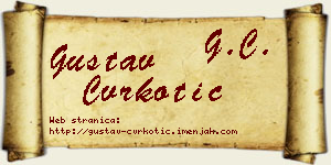 Gustav Cvrkotić vizit kartica